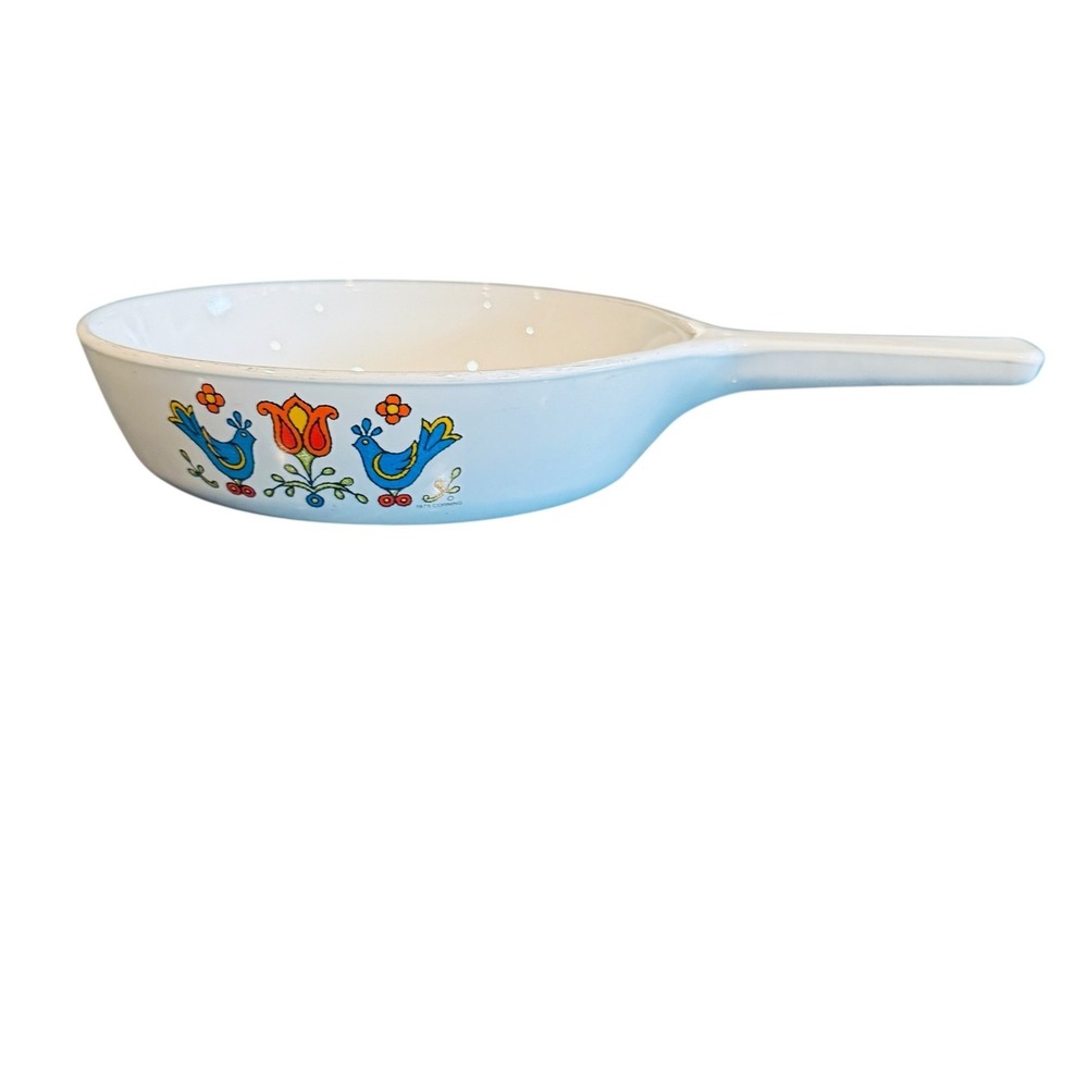 Vintage CorningWare‎ Friendship P-81-B 6.5 Inch Skillet Pan Blue Bird 1970s